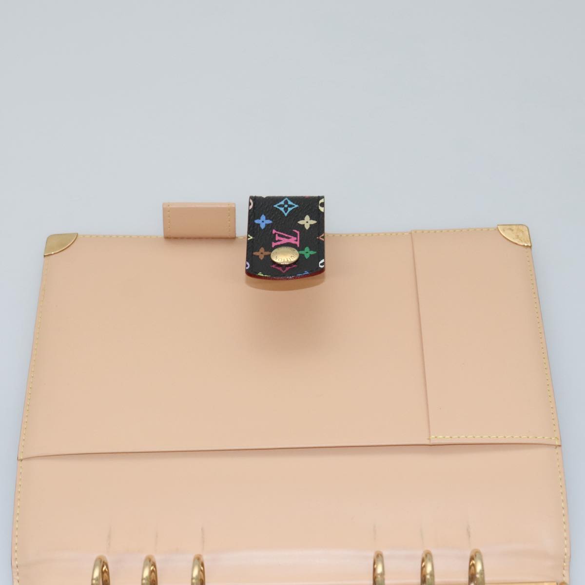 LOUIS VUITTON Multicolor Agenda GM Day Planner Cover Black R20893 104387SA