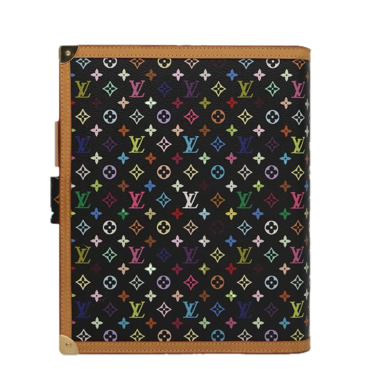 LOUIS VUITTON Multicolor Agenda GM Day Planner Cover Black R20893 104387SA