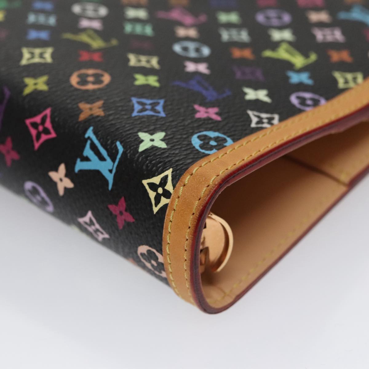 LOUIS VUITTON Multicolor Agenda GM Day Planner Cover Black R20893 104387SA