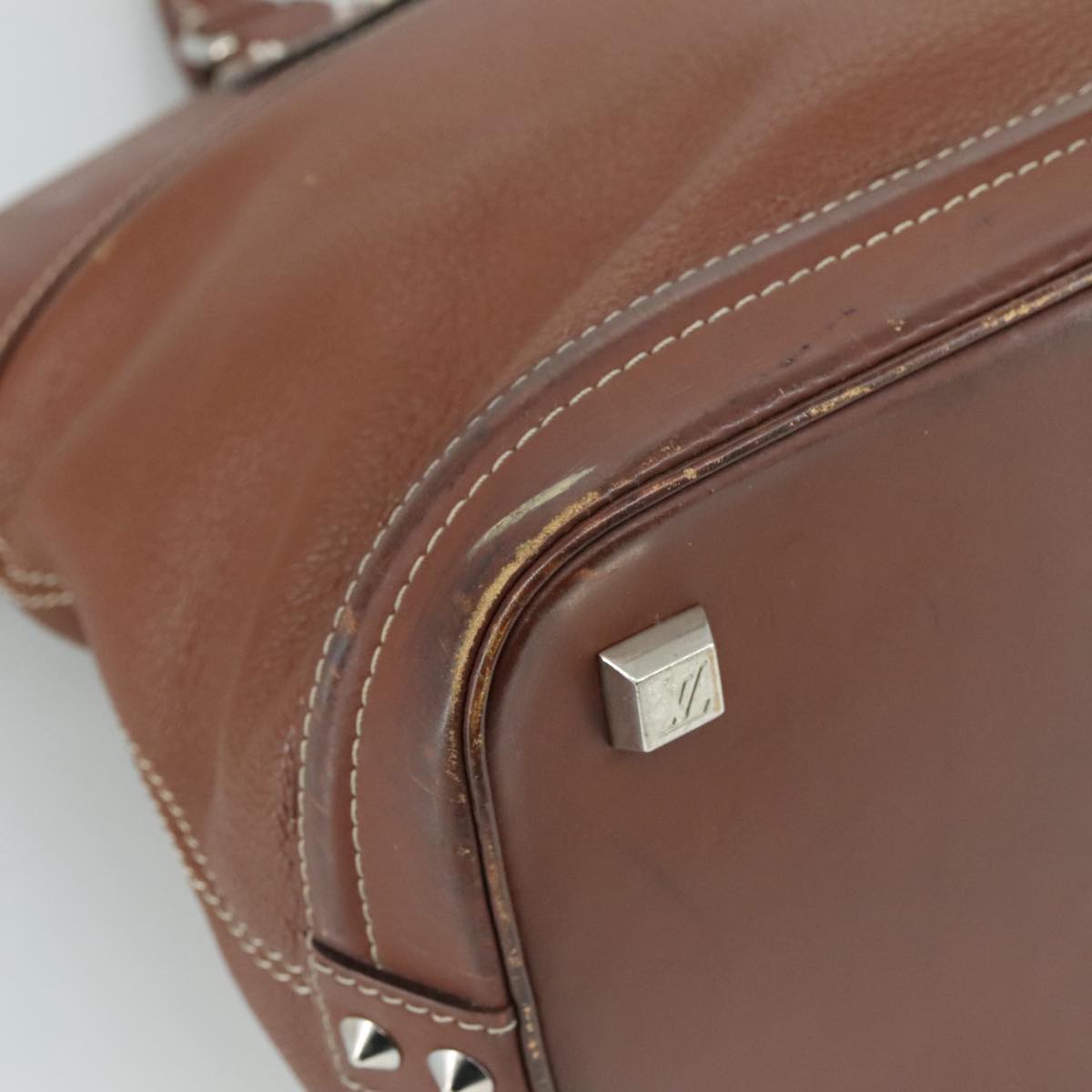 LOUIS VUITTON Suhari Lockit MM Hand Bag Leather Tanami LV 104391