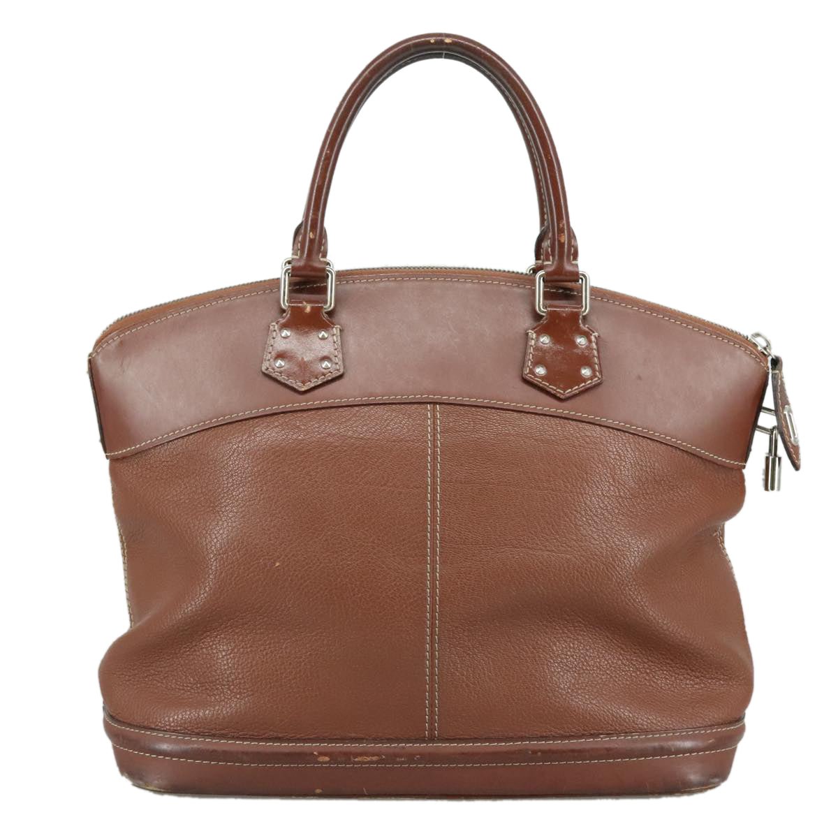 LOUIS VUITTON Suhari Lockit MM Hand Bag Leather Tanami LV 104391