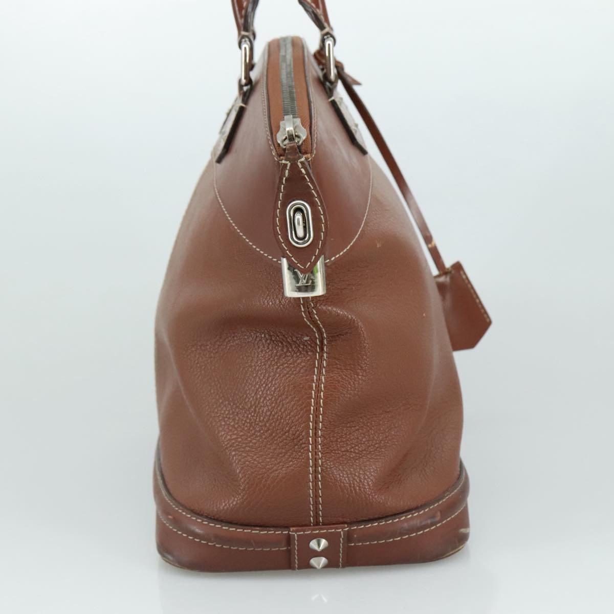 LOUIS VUITTON Suhari Lockit MM Hand Bag Leather Tanami LV 104391