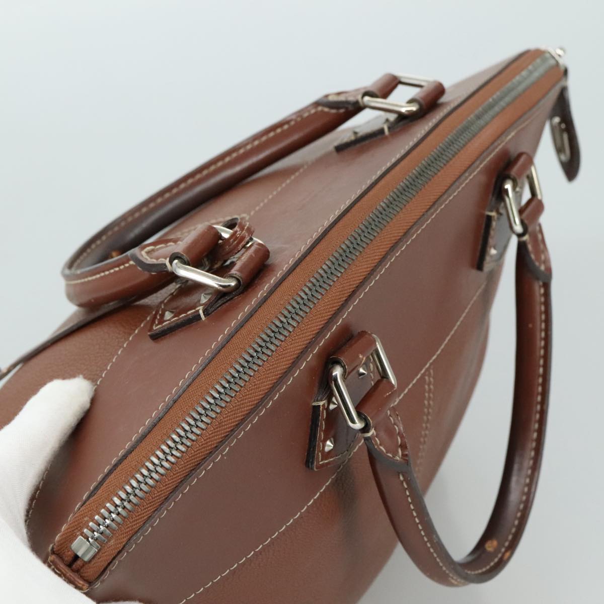 LOUIS VUITTON Suhari Lockit MM Hand Bag Leather Tanami LV 104391