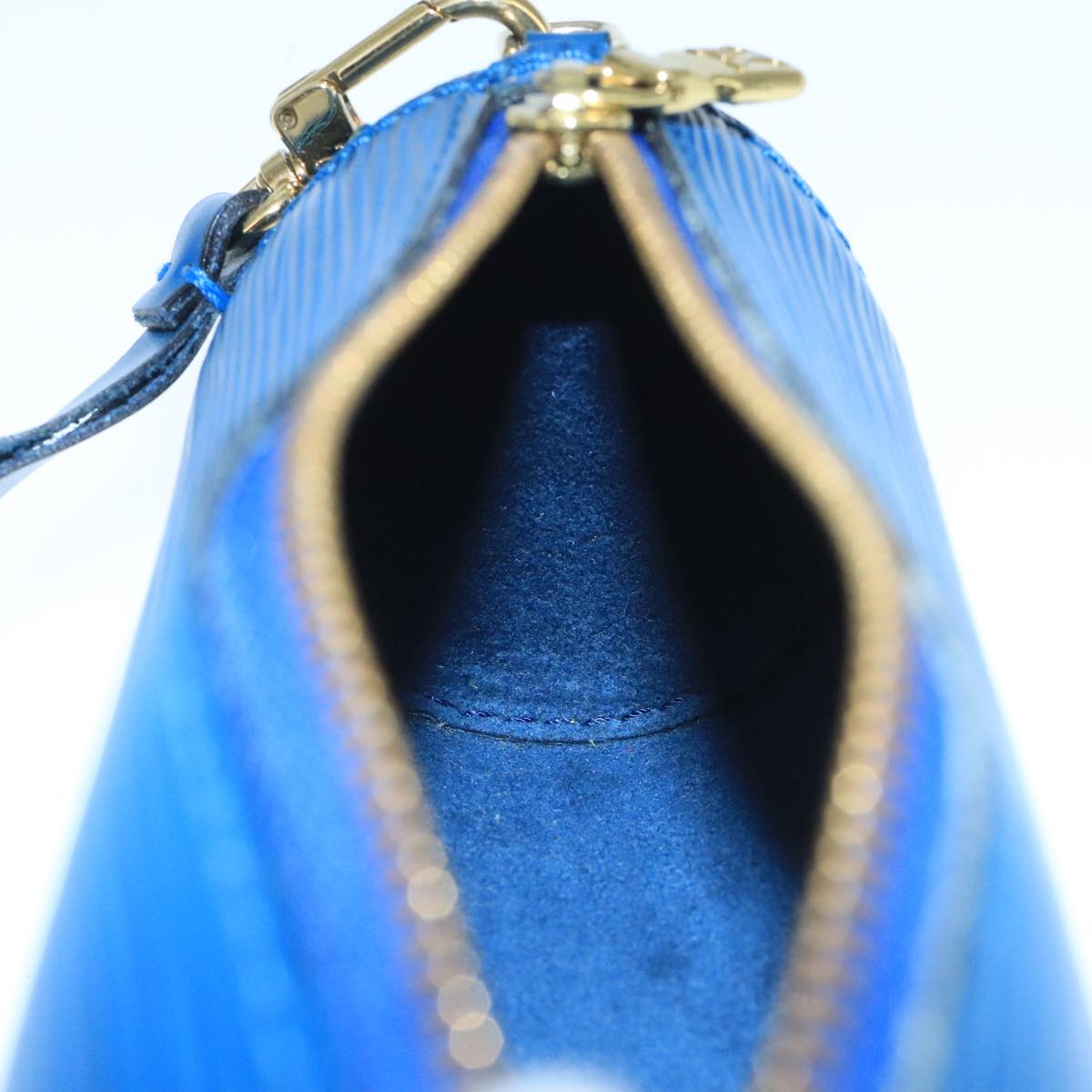 LOUIS VUITTON Epi Soufflot Accessory Pouch Blue LV 104395