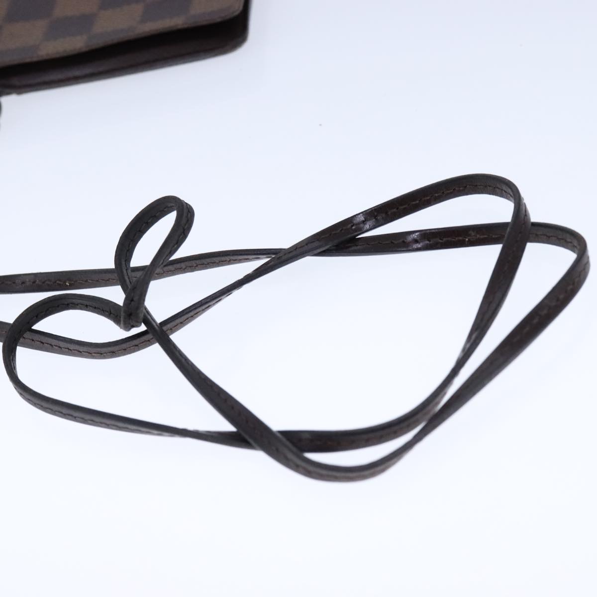LOUIS VUITTON Damier Ebene Porte Cartes ID Bandouliere Case N60016 104403