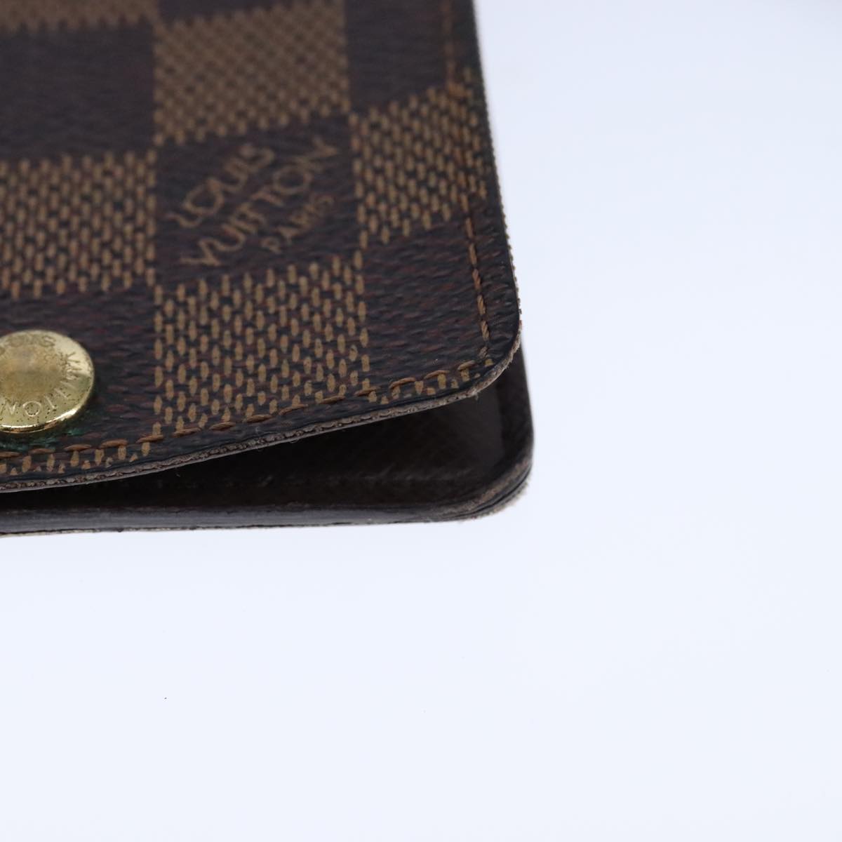 LOUIS VUITTON Damier Ebene Porte Cartes ID Bandouliere Case N60016 104403