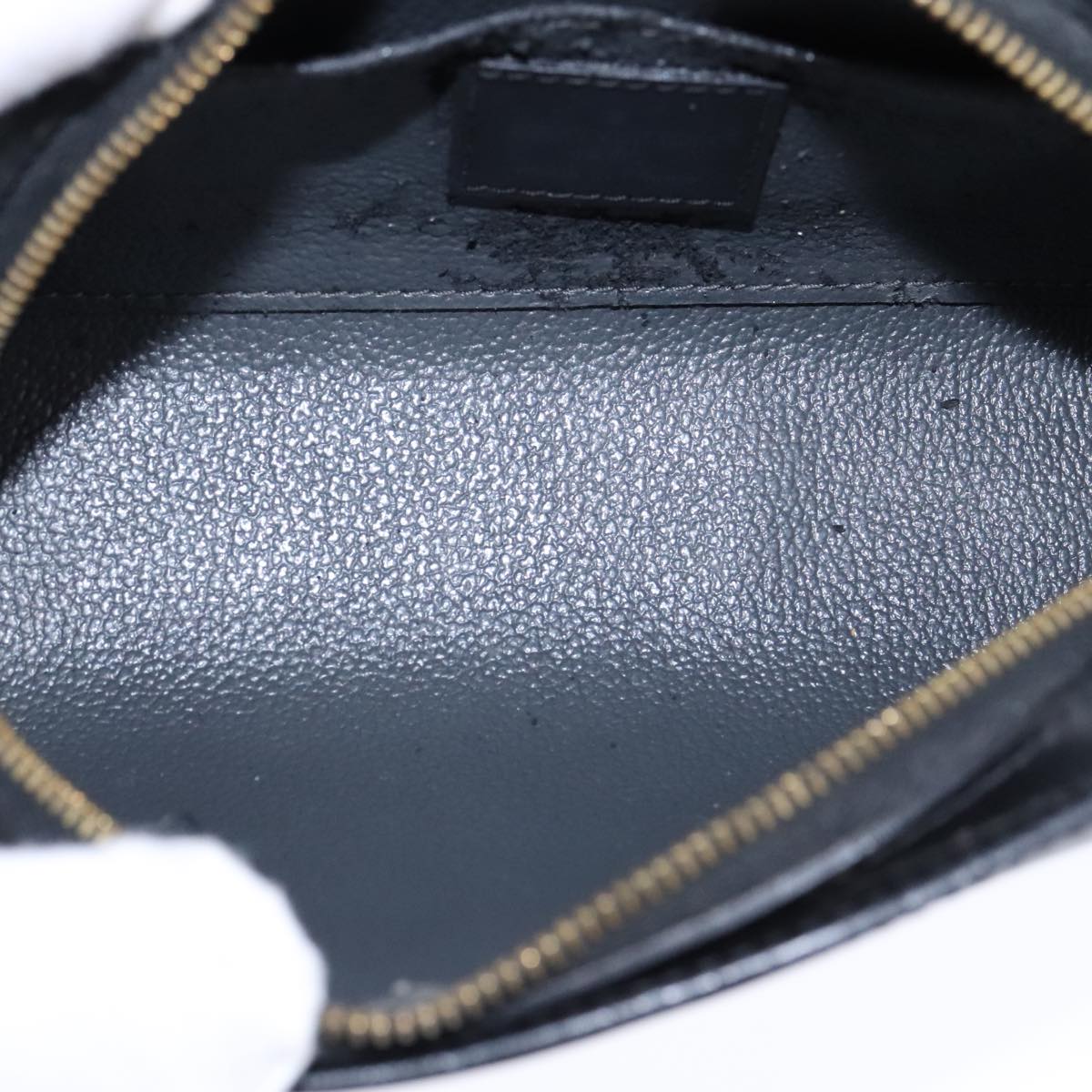 LOUIS VUITTON Epi Dauphine PM Pouch Black M48442 LV 104407