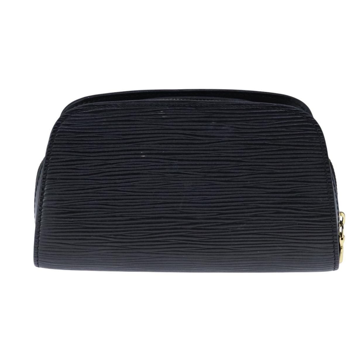 LOUIS VUITTON Epi Dauphine PM Pouch Black M48442 LV 104407