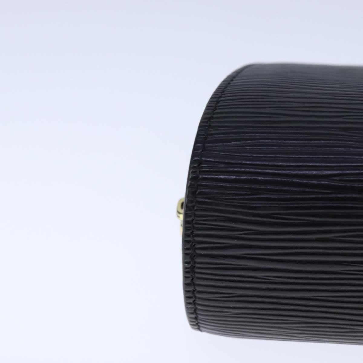 LOUIS VUITTON Epi Dauphine PM Pouch Black M48442 LV 104407
