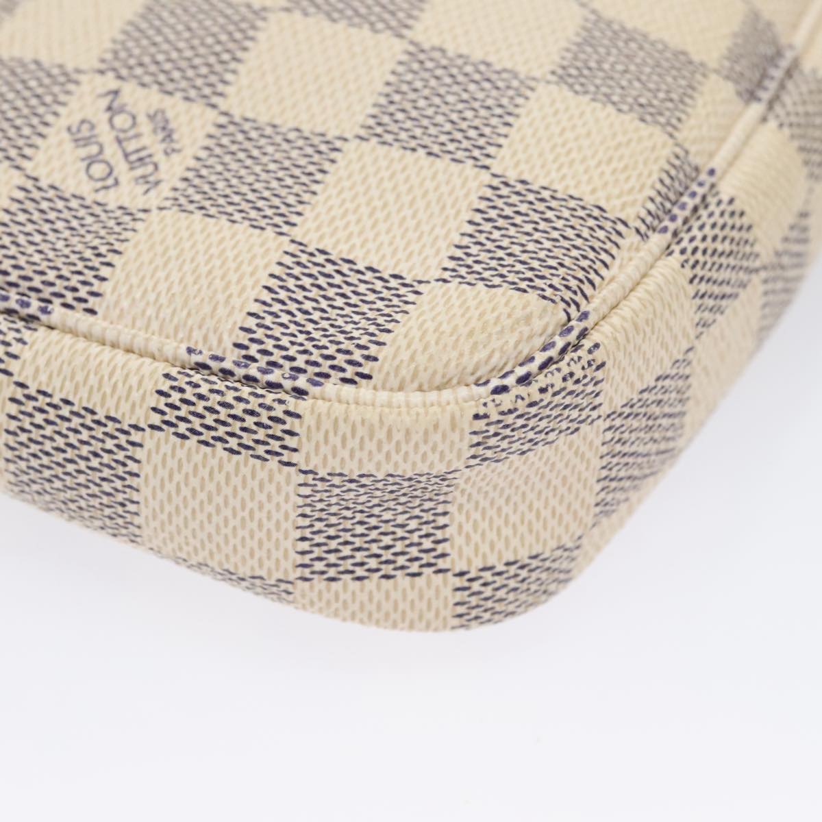 LOUIS VUITTON Damier Azur Pochette Accessoires Pouch N51986 LV 104408