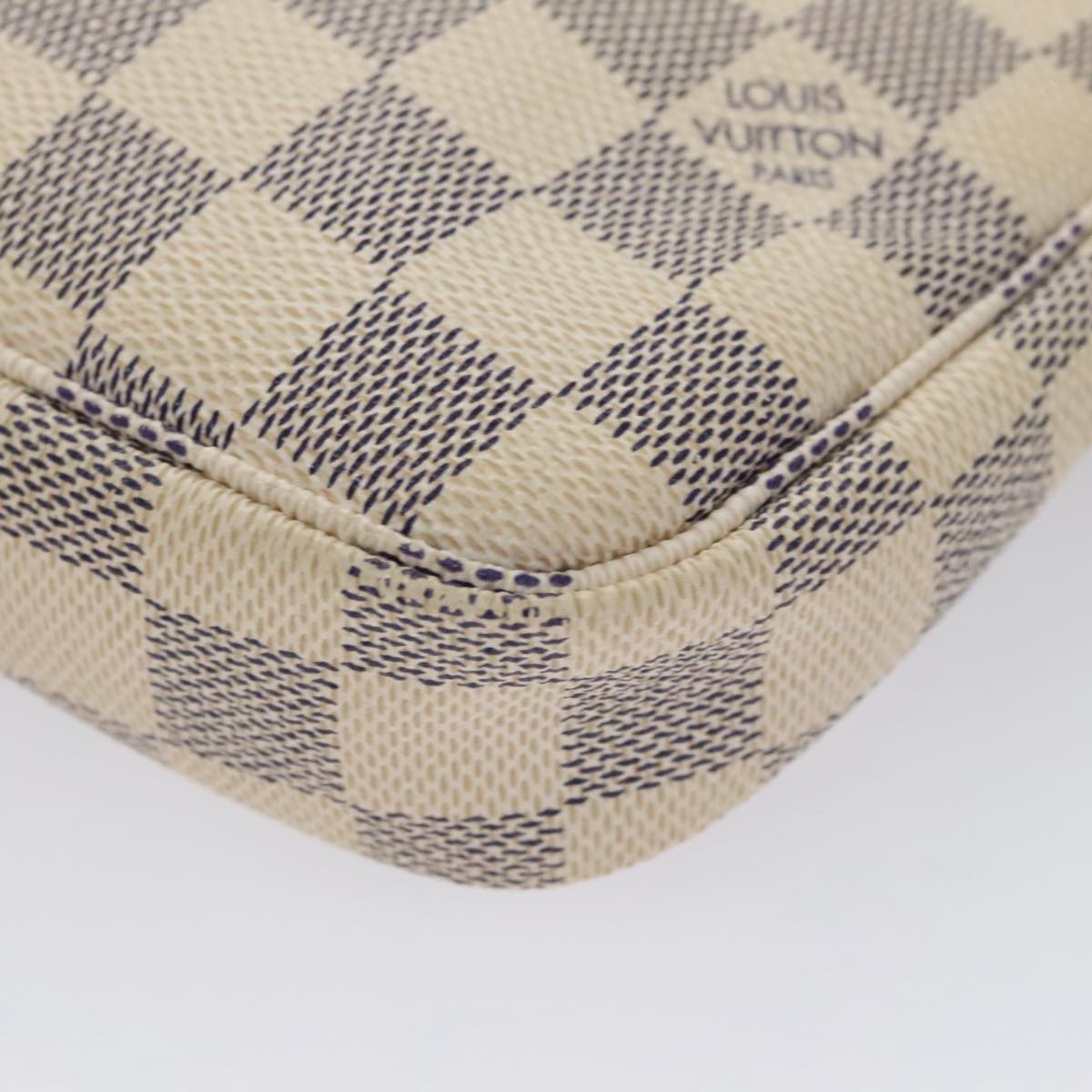 LOUIS VUITTON Damier Azur Pochette Accessoires Pouch N51986 LV 104408