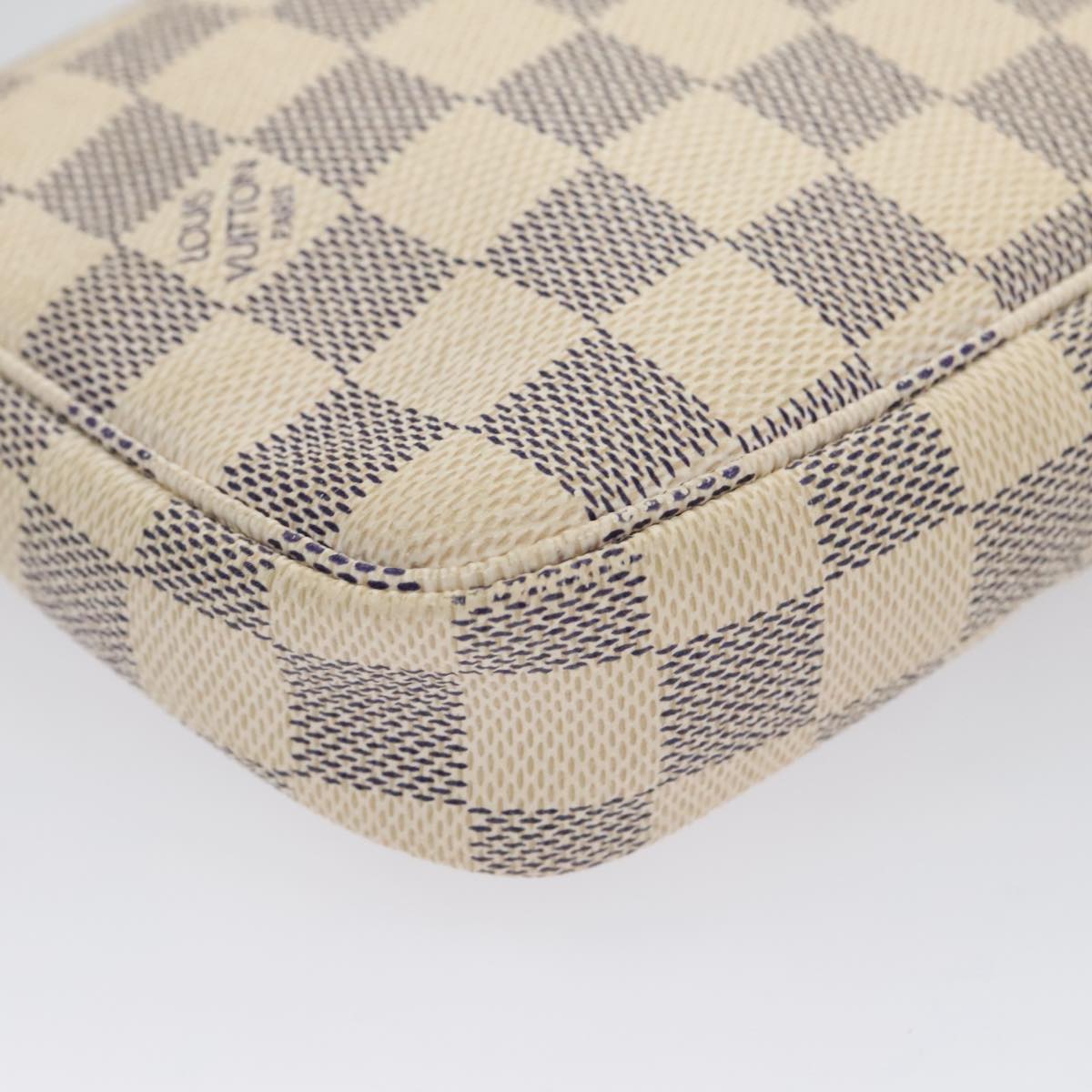 LOUIS VUITTON Damier Azur Pochette Accessoires Pouch N51986 LV 104408