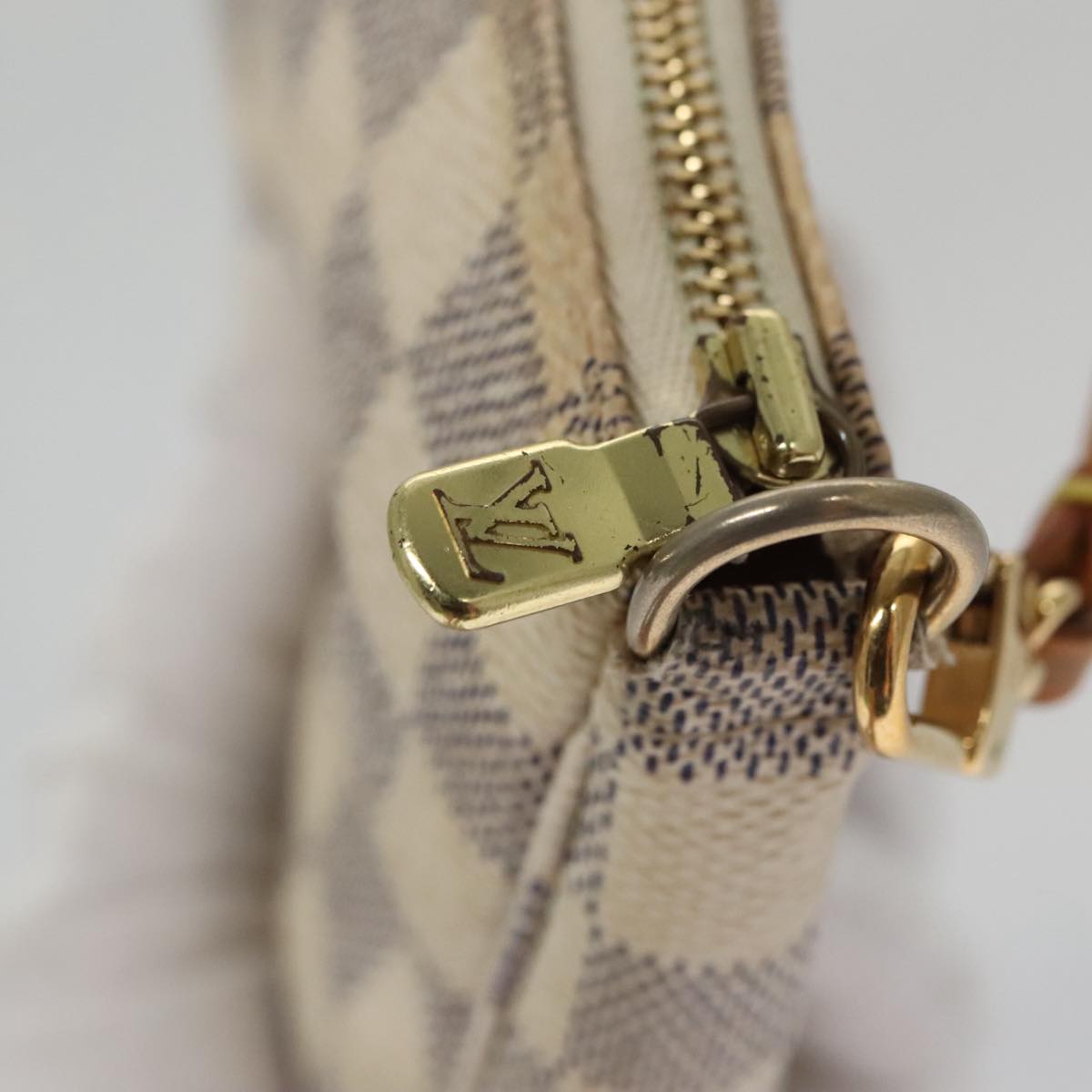 LOUIS VUITTON Damier Azur Pochette Accessoires Pouch N51986 LV 104408