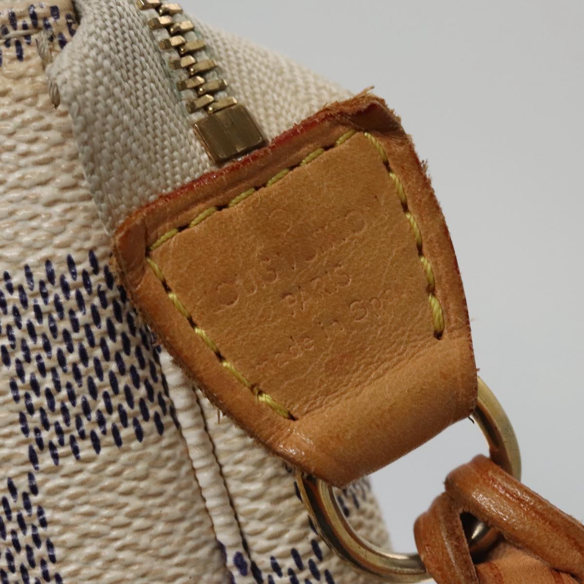 LOUIS VUITTON Damier Azur Pochette Accessoires Pouch N51986 LV 104408