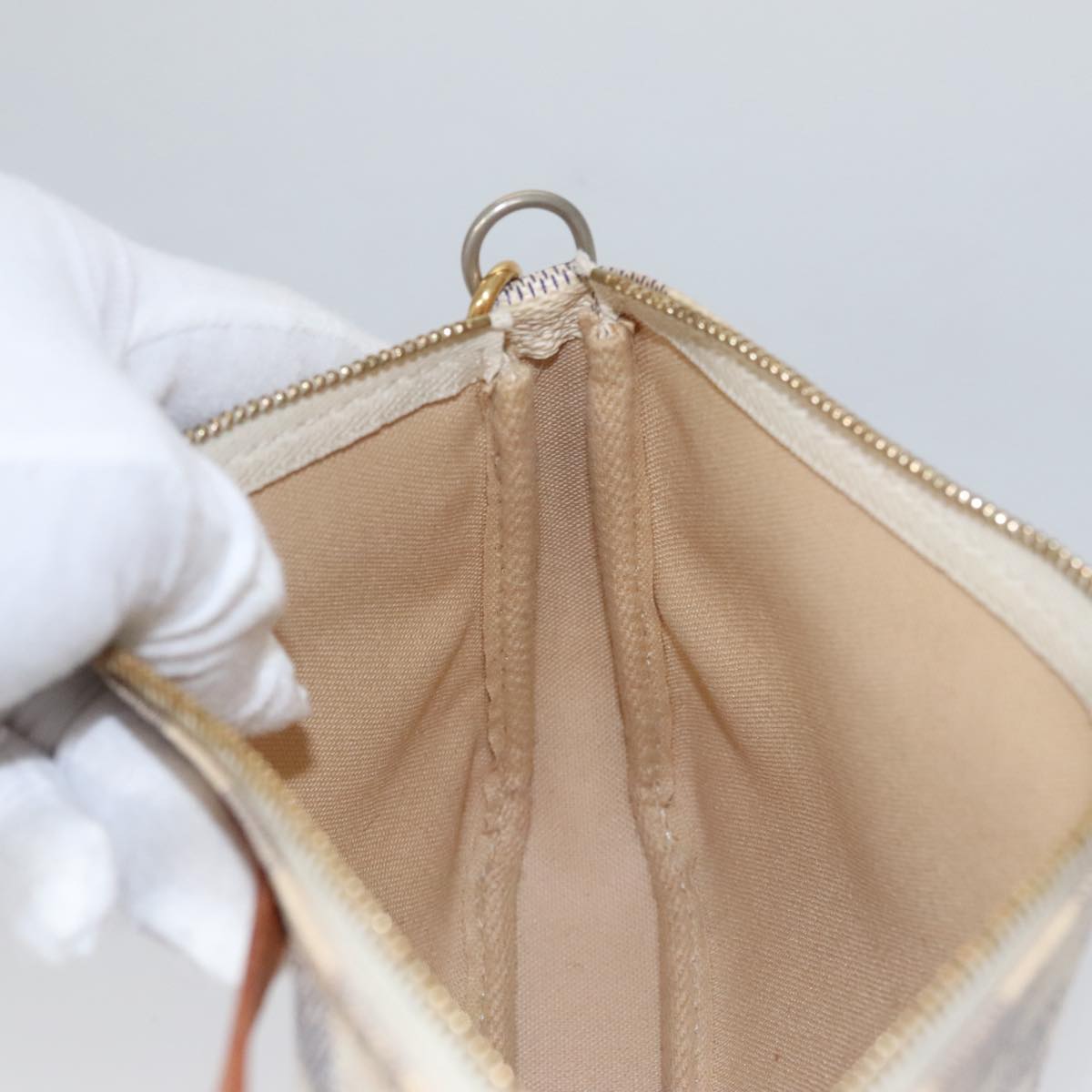 LOUIS VUITTON Damier Azur Pochette Accessoires Pouch N51986 LV 104408