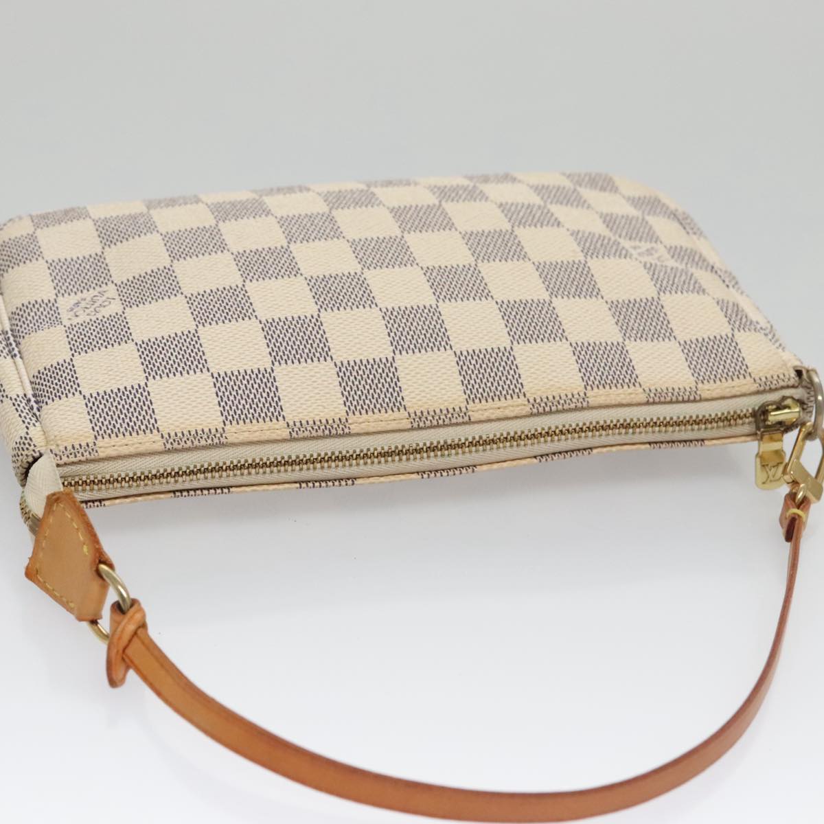 LOUIS VUITTON Damier Azur Pochette Accessoires Pouch N51986 LV 104408