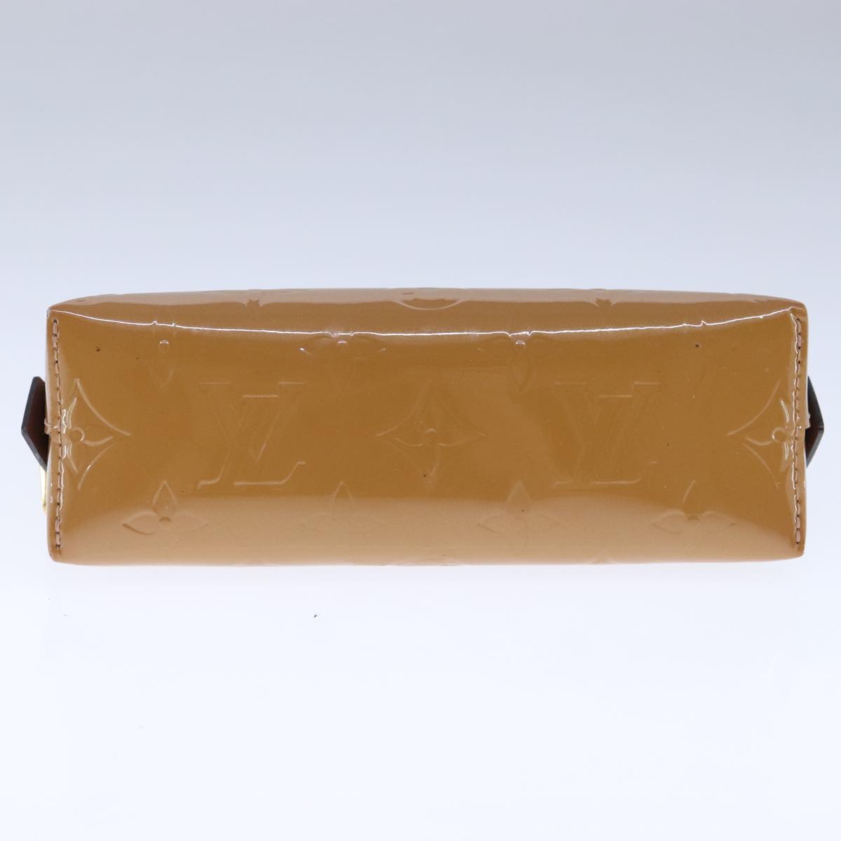 LOUIS VUITTON Monogram Vernis Pochette Pouch Rose Velours M90008 LV 104410
