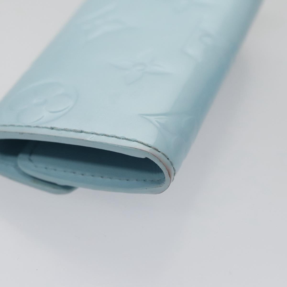 LOUIS VUITTON Vernis Multicles 4 Key Case Sky Blue Monogram M82980 104411