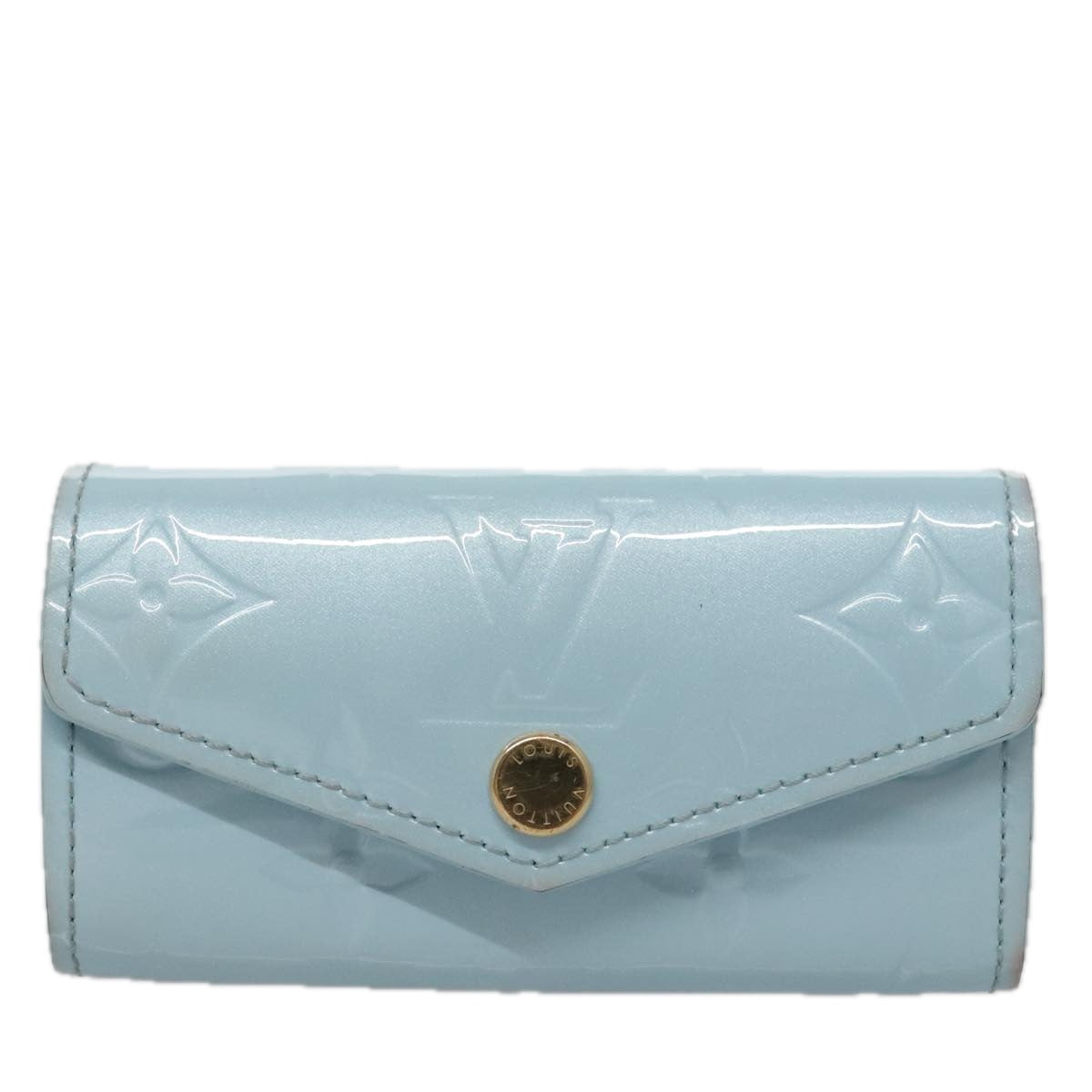 LOUIS VUITTON Vernis Multicles 4 Key Case Sky Blue Monogram M82980 104411