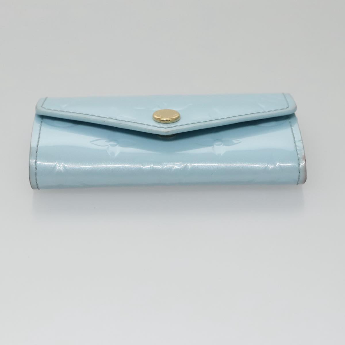 LOUIS VUITTON Vernis Multicles 4 Key Case Sky Blue Monogram M82980 104411
