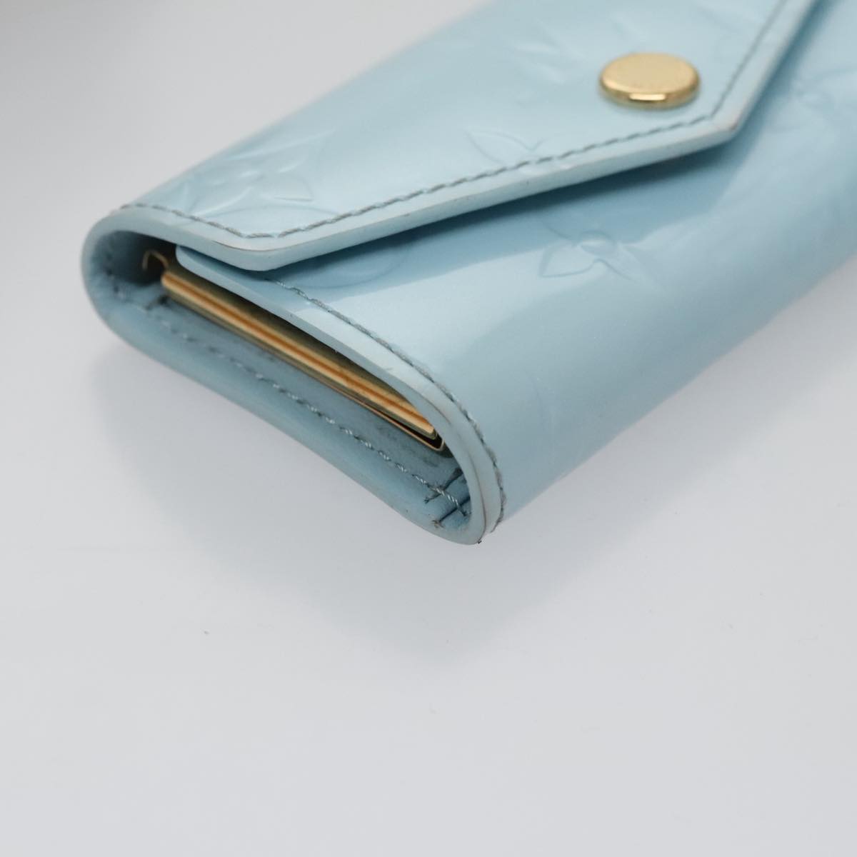 LOUIS VUITTON Vernis Multicles 4 Key Case Sky Blue Monogram M82980 104411