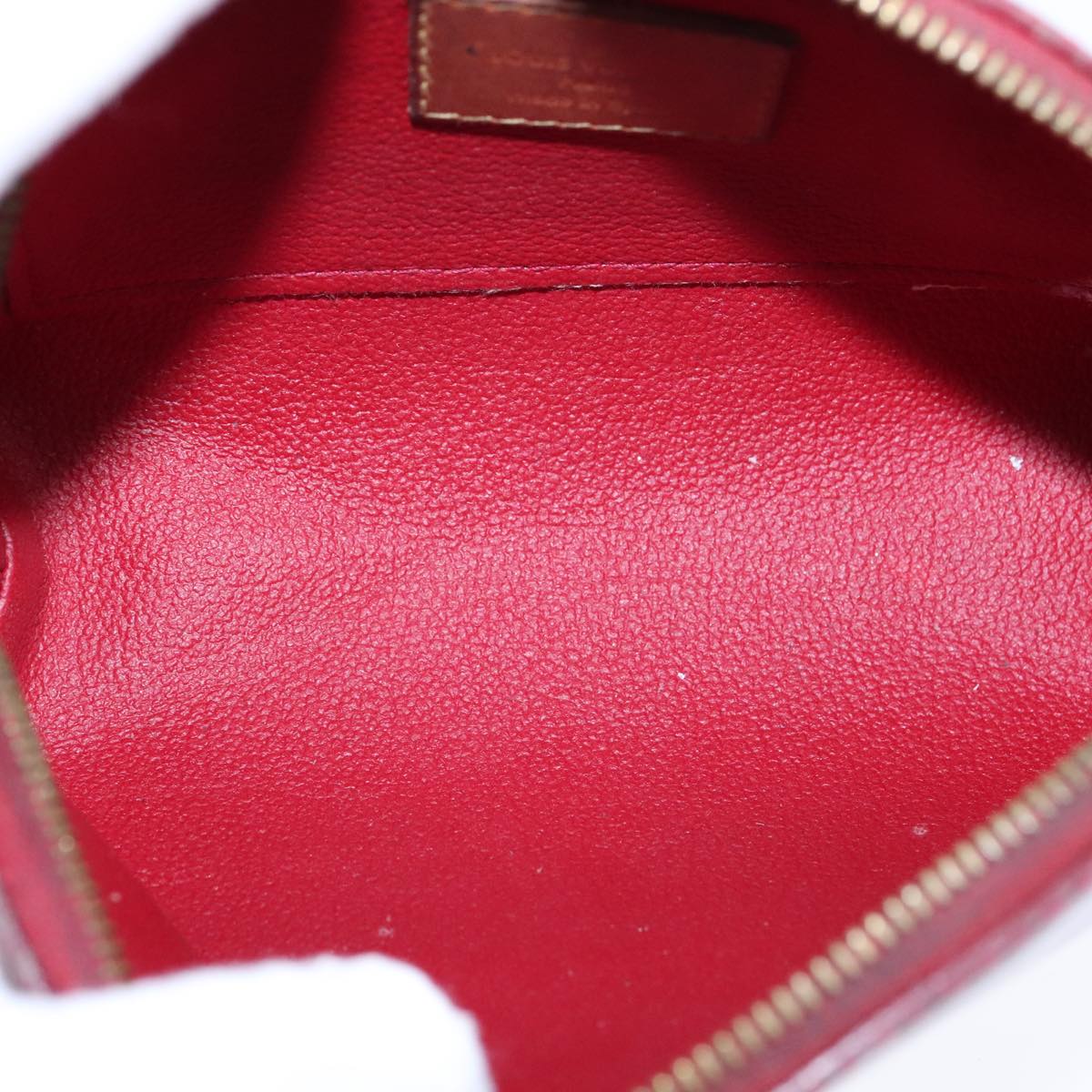 LOUIS VUITTON Vernis Pochette Cosmetic Pouch Pomme D'amour M91496 LV 104413