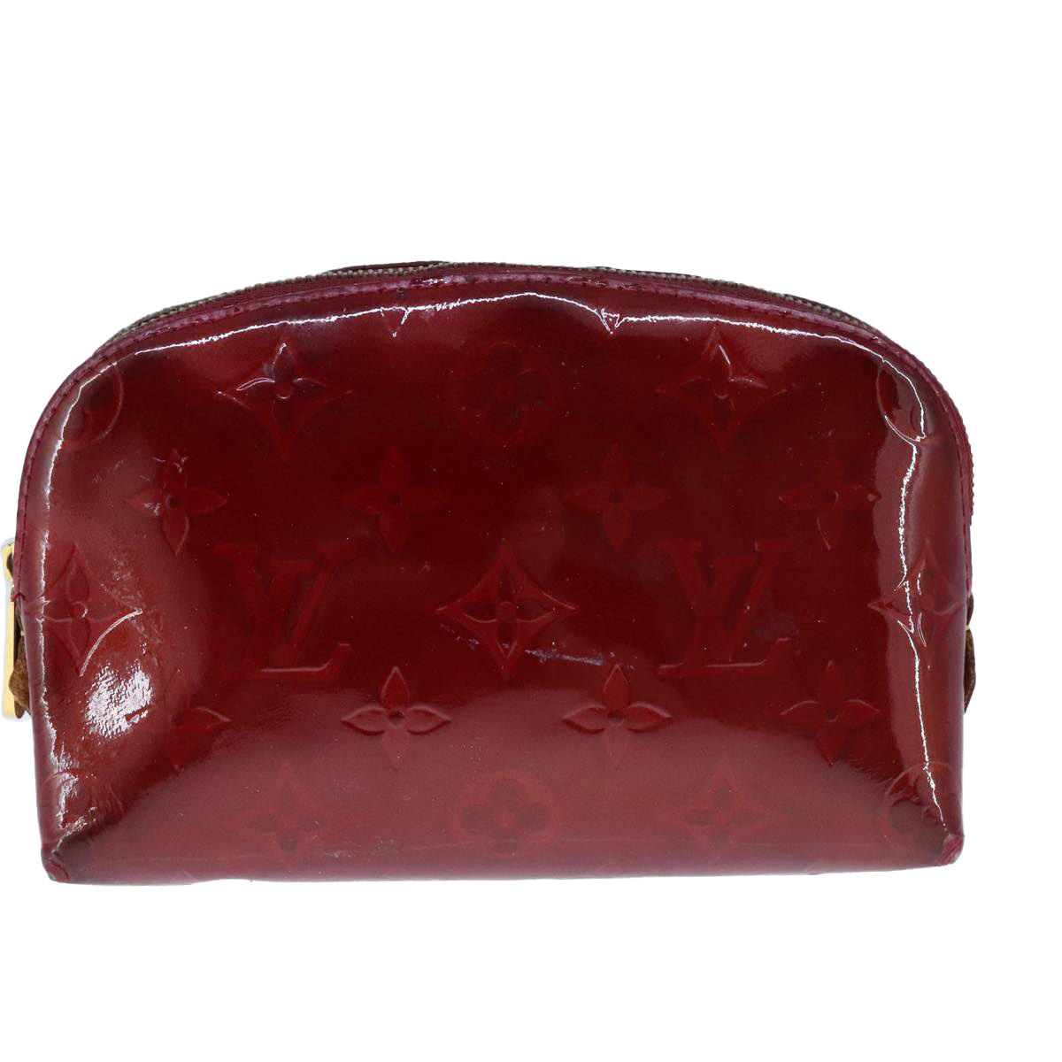 LOUIS VUITTON Vernis Pochette Cosmetic Pouch Pomme D'amour M91496 LV 104413