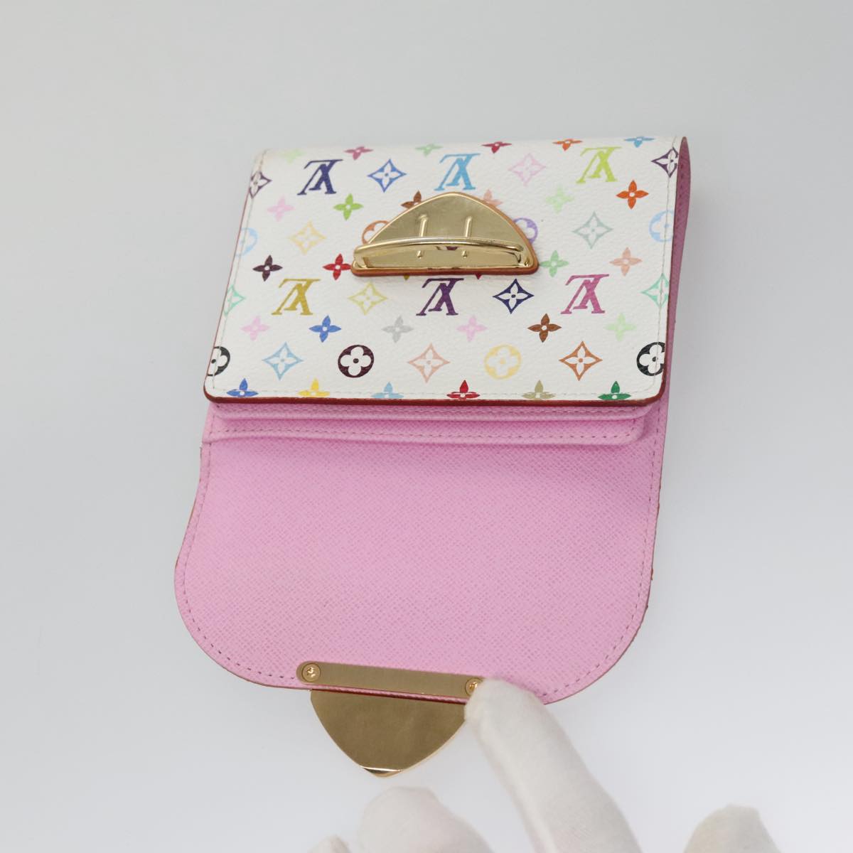 LOUIS VUITTON Multicolor Portefeuille Koala Rich Wallet White M58081 104420