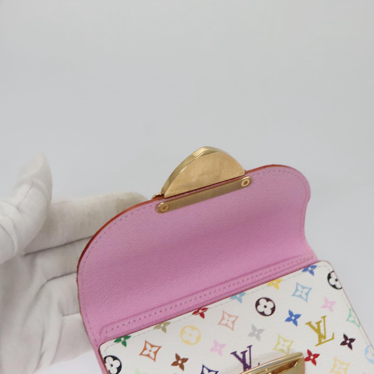 LOUIS VUITTON Multicolor Portefeuille Koala Rich Wallet White M58081 104420