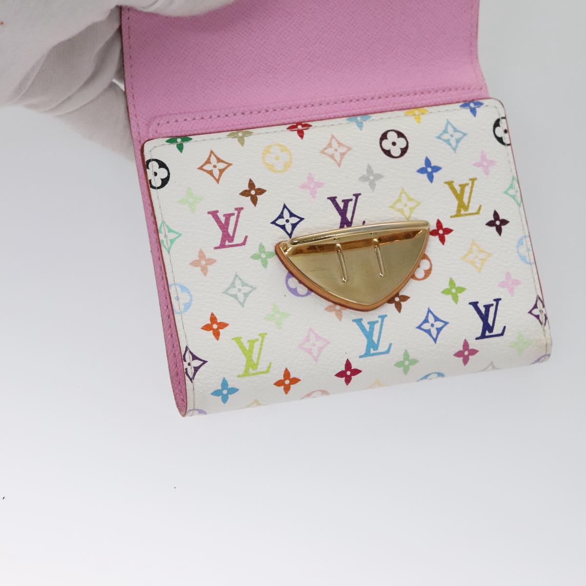 LOUIS VUITTON Multicolor Portefeuille Koala Rich Wallet White M58081 104420