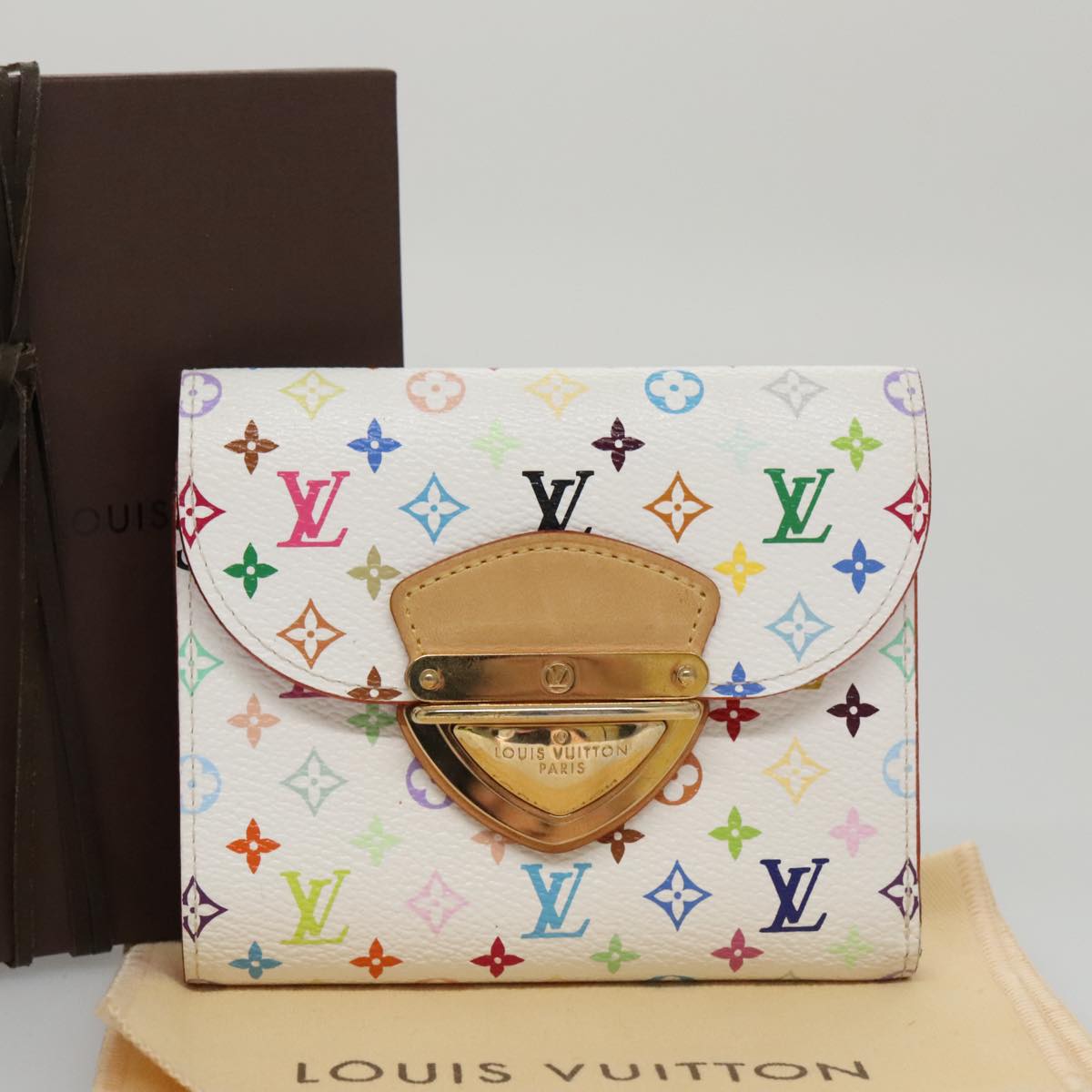 LOUIS VUITTON Multicolor Portefeuille Koala Rich Wallet White M58081 104420