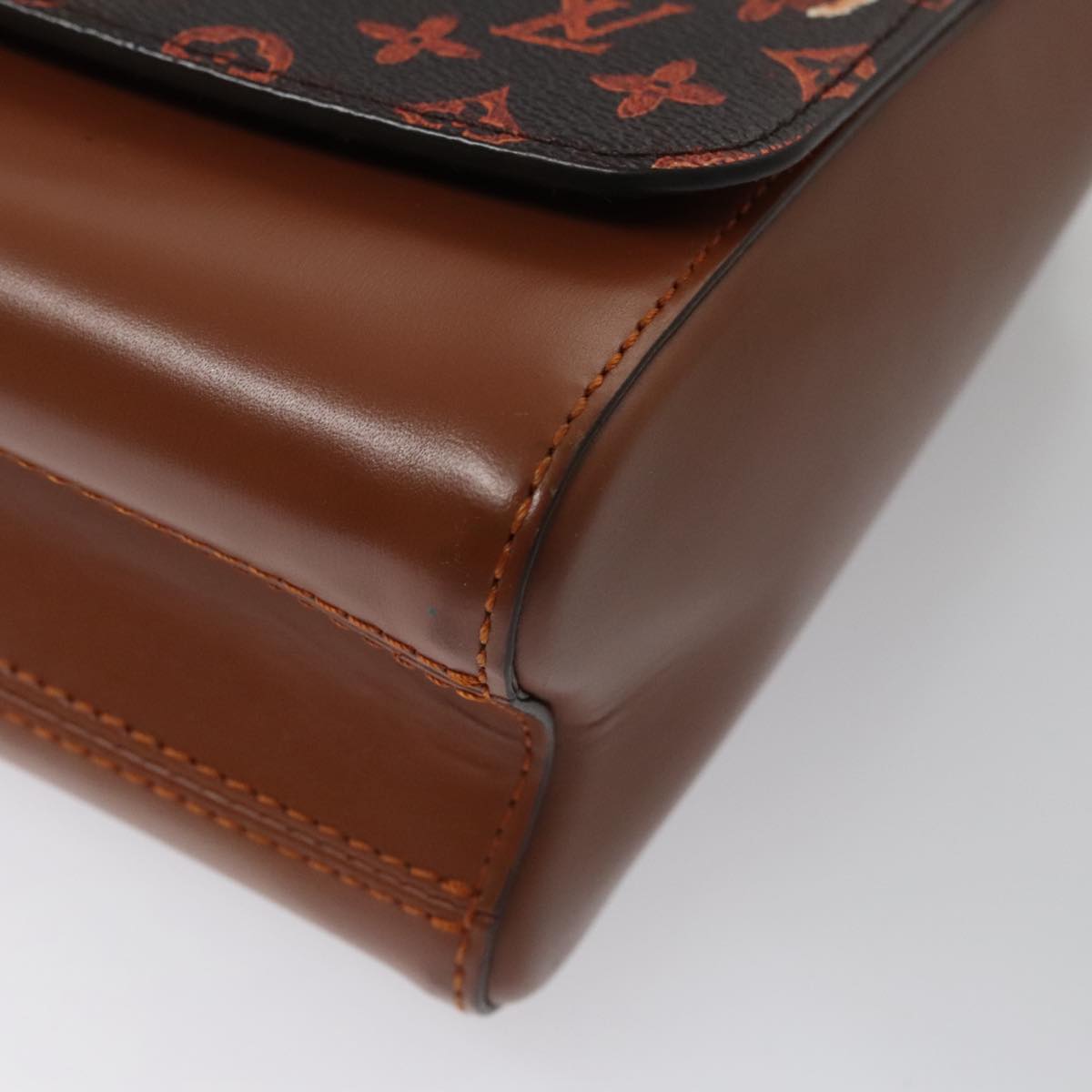 LOUIS VUITTON Catgram Sack Twist MM Shoulder Bag Marron M44408 LV 104424SA