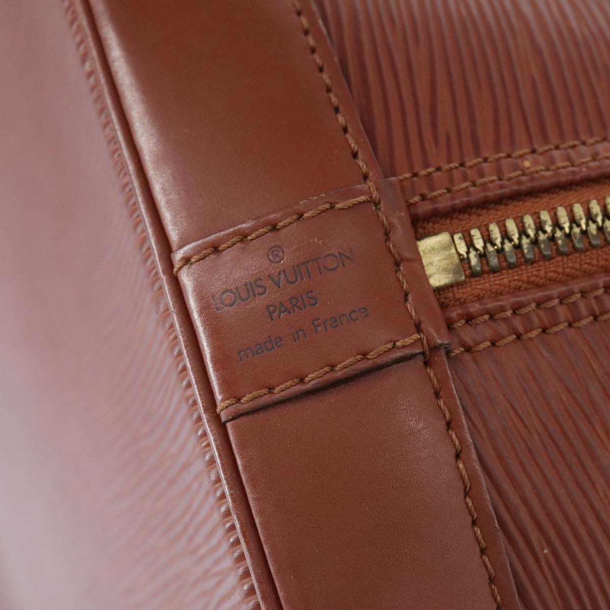 LOUIS VUITTON Epi Alma Hand Bag Brown M52143 LV 104432