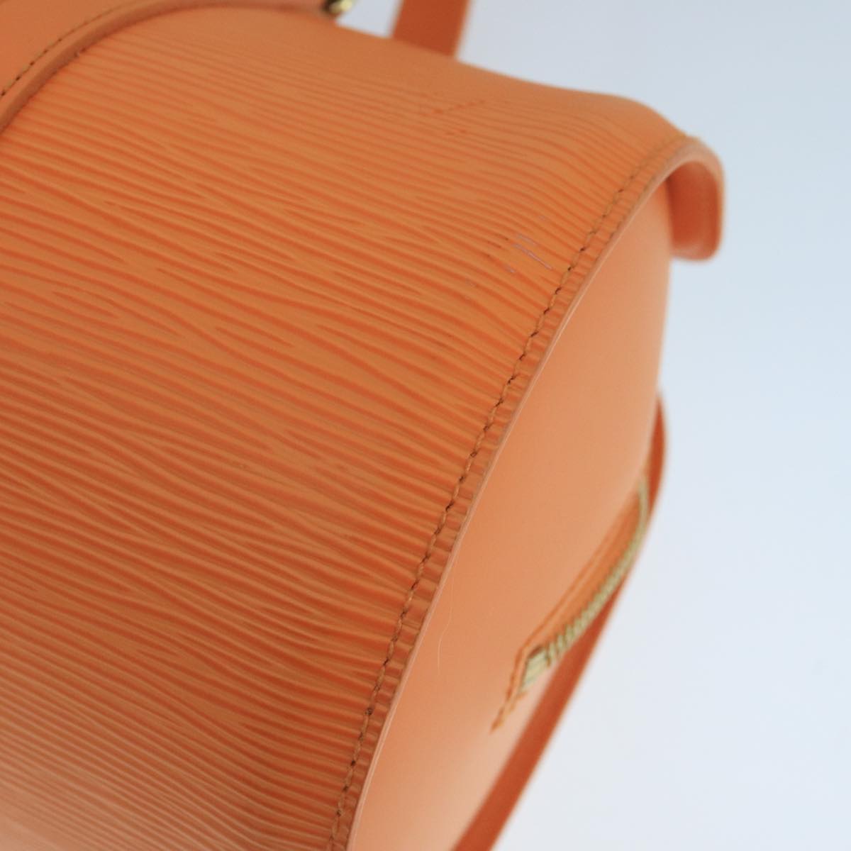LOUIS VUITTON Epi Soufflot Hand Bag Orange Mandarin M5222H LV 104445A
