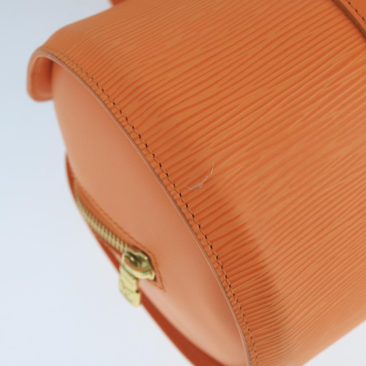 LOUIS VUITTON Epi Soufflot Hand Bag Orange Mandarin M5222H LV 104445A