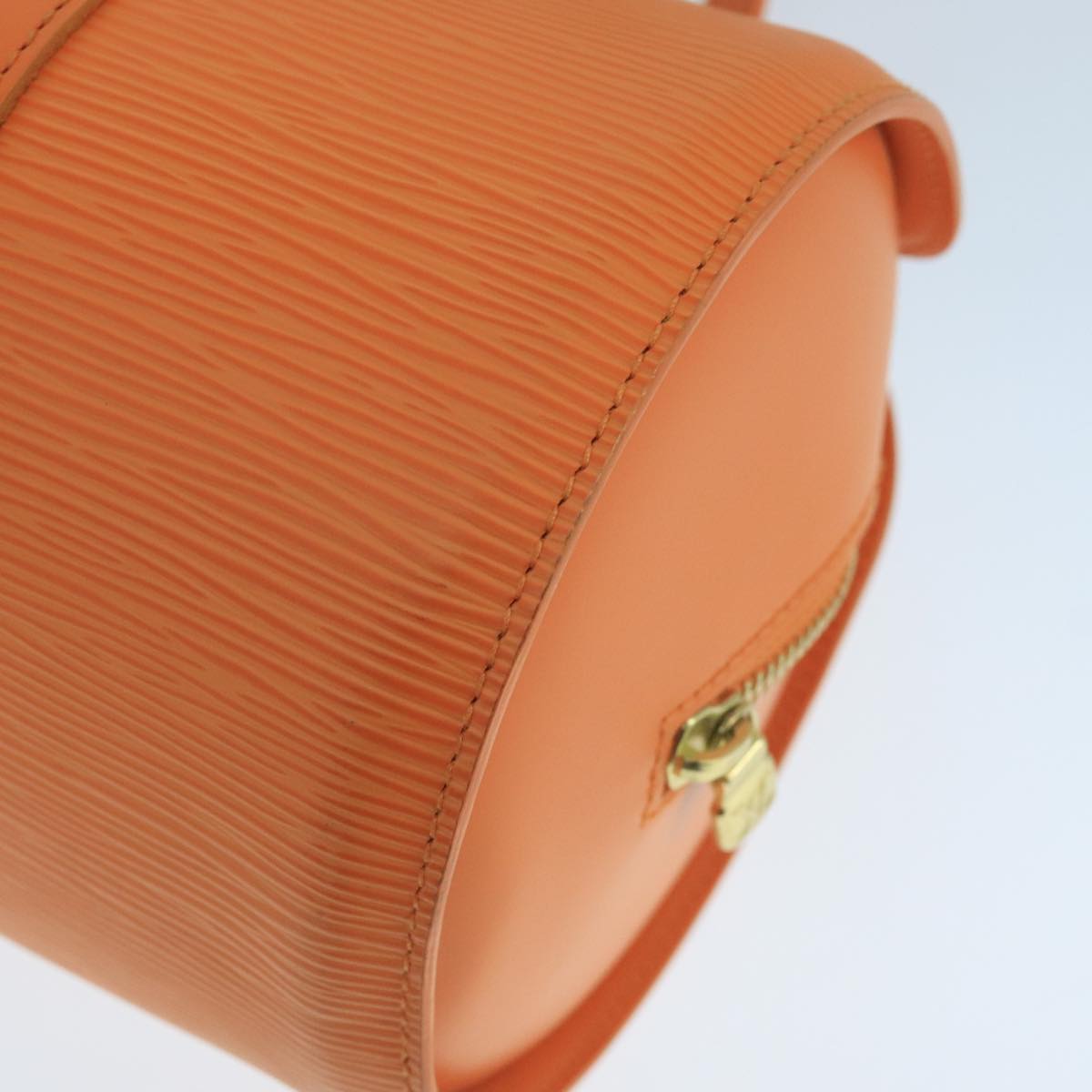LOUIS VUITTON Epi Soufflot Hand Bag Orange Mandarin M5222H LV 104445A