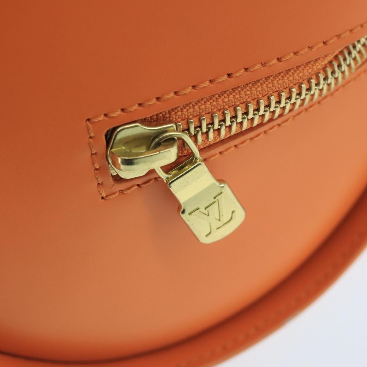 LOUIS VUITTON Epi Soufflot Hand Bag Orange Mandarin M5222H LV 104445A