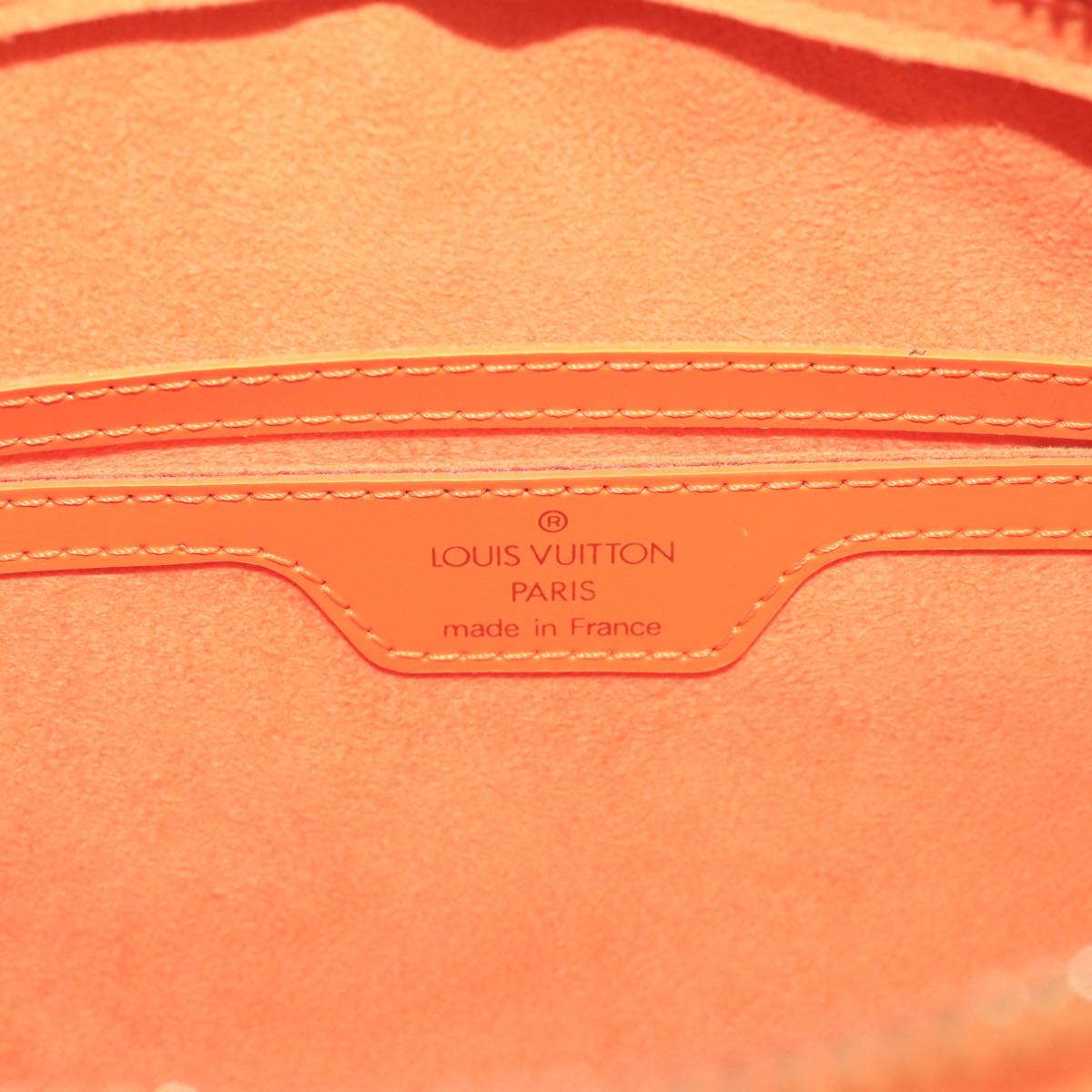LOUIS VUITTON Epi Soufflot Hand Bag Orange Mandarin M5222H LV 104445A