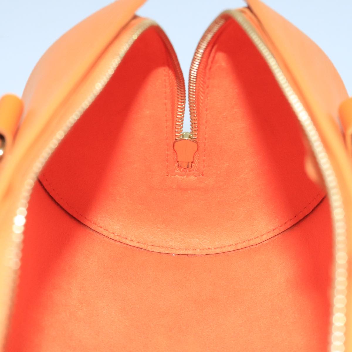 LOUIS VUITTON Epi Soufflot Hand Bag Orange Mandarin M5222H LV 104445A