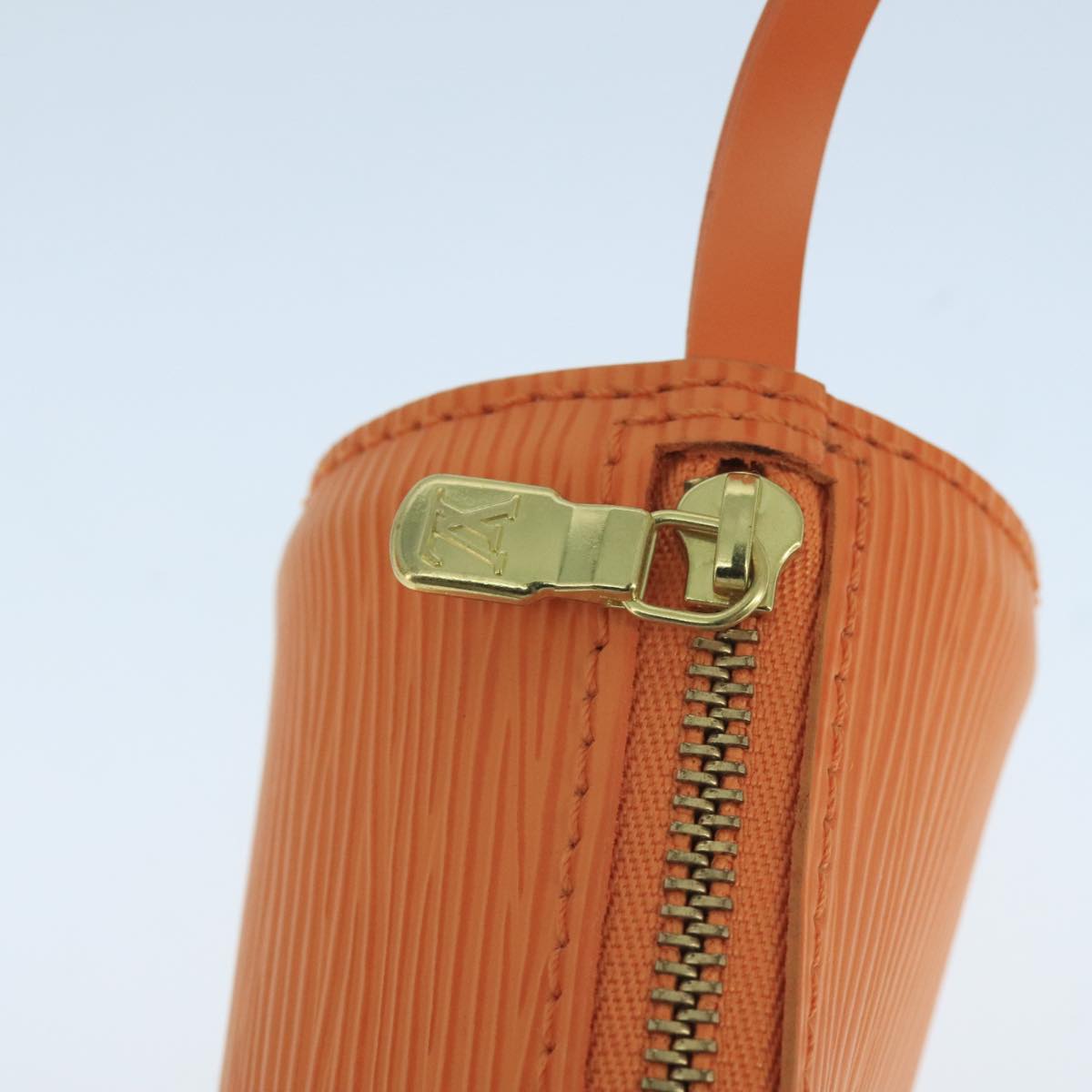 LOUIS VUITTON Epi Soufflot Hand Bag Orange Mandarin M5222H LV 104445A