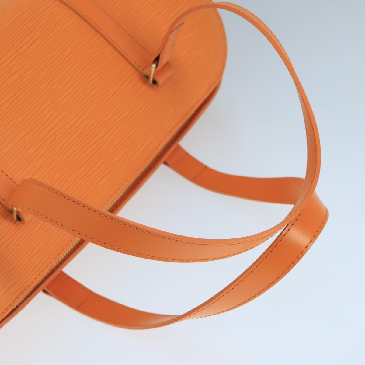LOUIS VUITTON Epi Soufflot Hand Bag Orange Mandarin M5222H LV 104445A