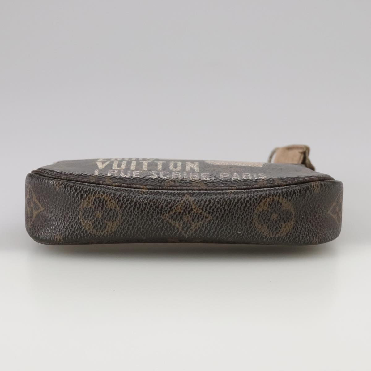 LOUIS VUITTON Monogram Label Mini Pochette Accessoires Pouch M63798 104504