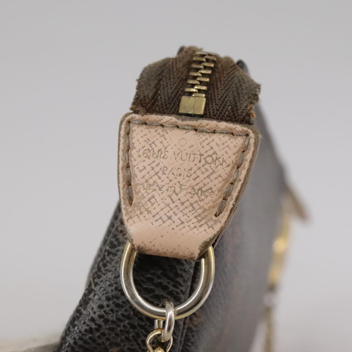 LOUIS VUITTON Monogram Label Mini Pochette Accessoires Pouch M63798 104504