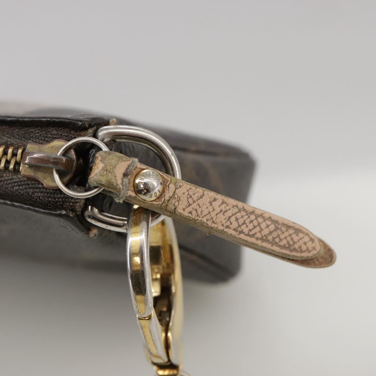 LOUIS VUITTON Monogram Label Mini Pochette Accessoires Pouch M63798 104504