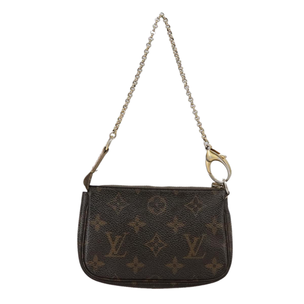 LOUIS VUITTON Monogram Label Mini Pochette Accessoires Pouch M63798 104504
