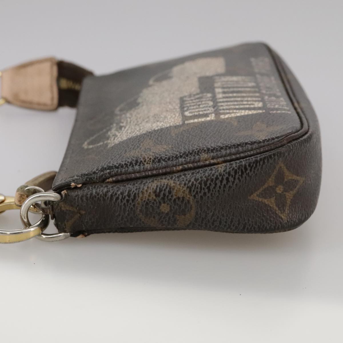LOUIS VUITTON Monogram Label Mini Pochette Accessoires Pouch M63798 104504