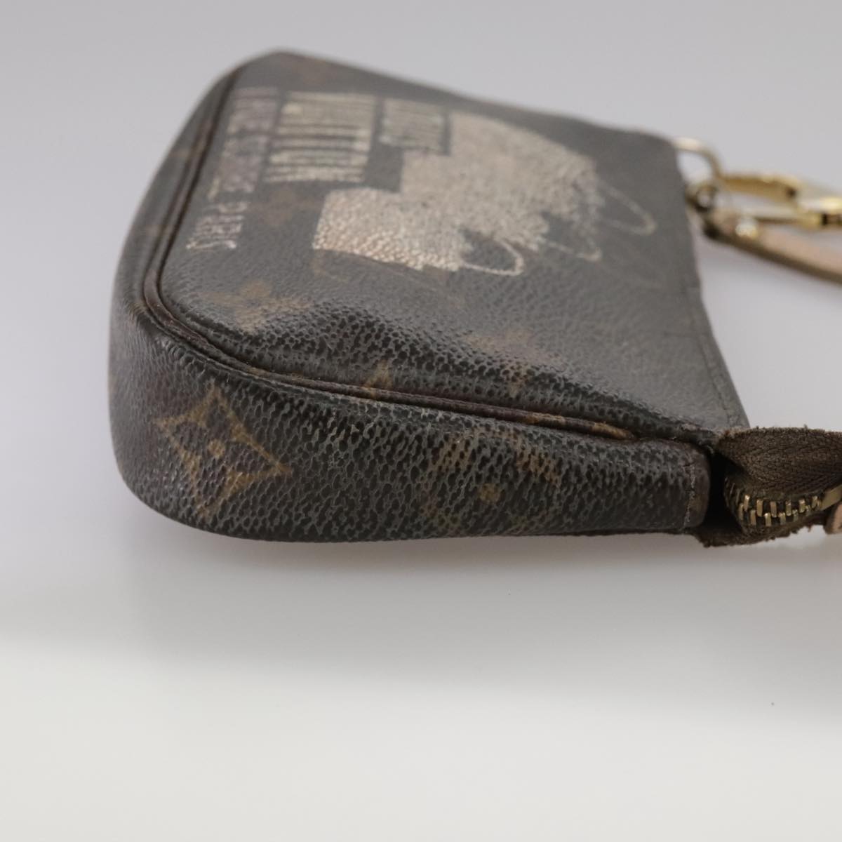 LOUIS VUITTON Monogram Label Mini Pochette Accessoires Pouch M63798 104504