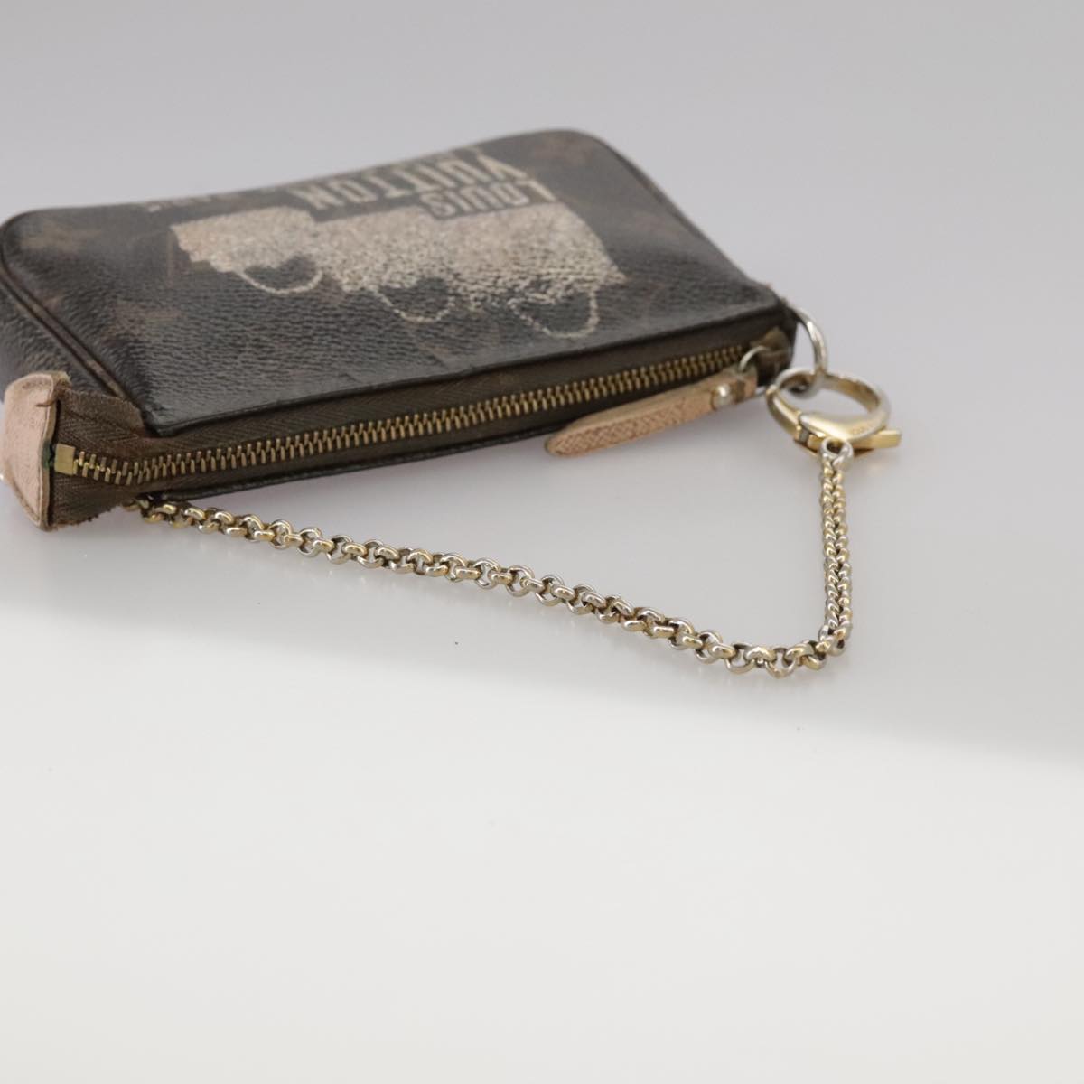LOUIS VUITTON Monogram Label Mini Pochette Accessoires Pouch M63798 104504