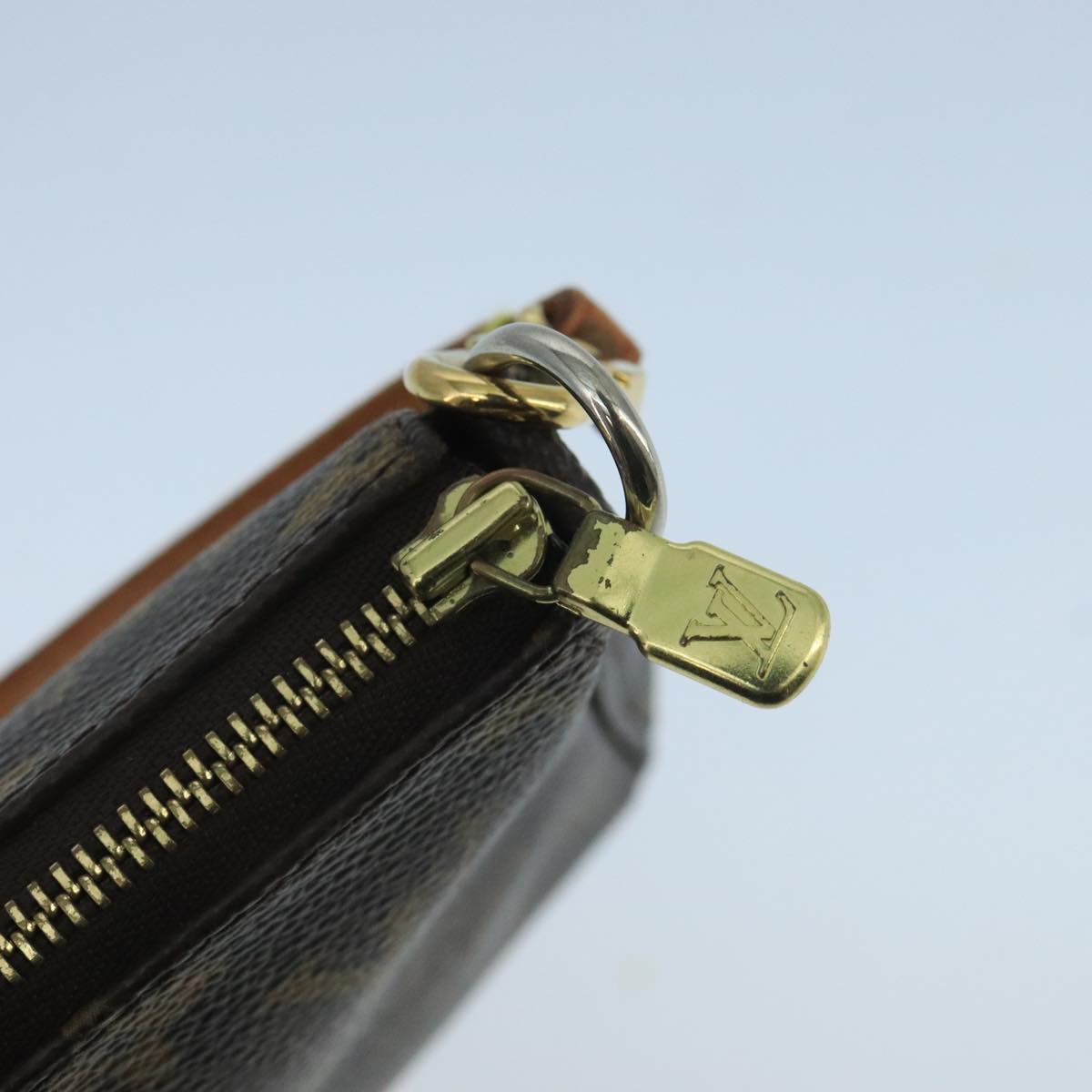 LOUIS VUITTON Monogram Pochette Accessoires Pouch M51980 LV 104671