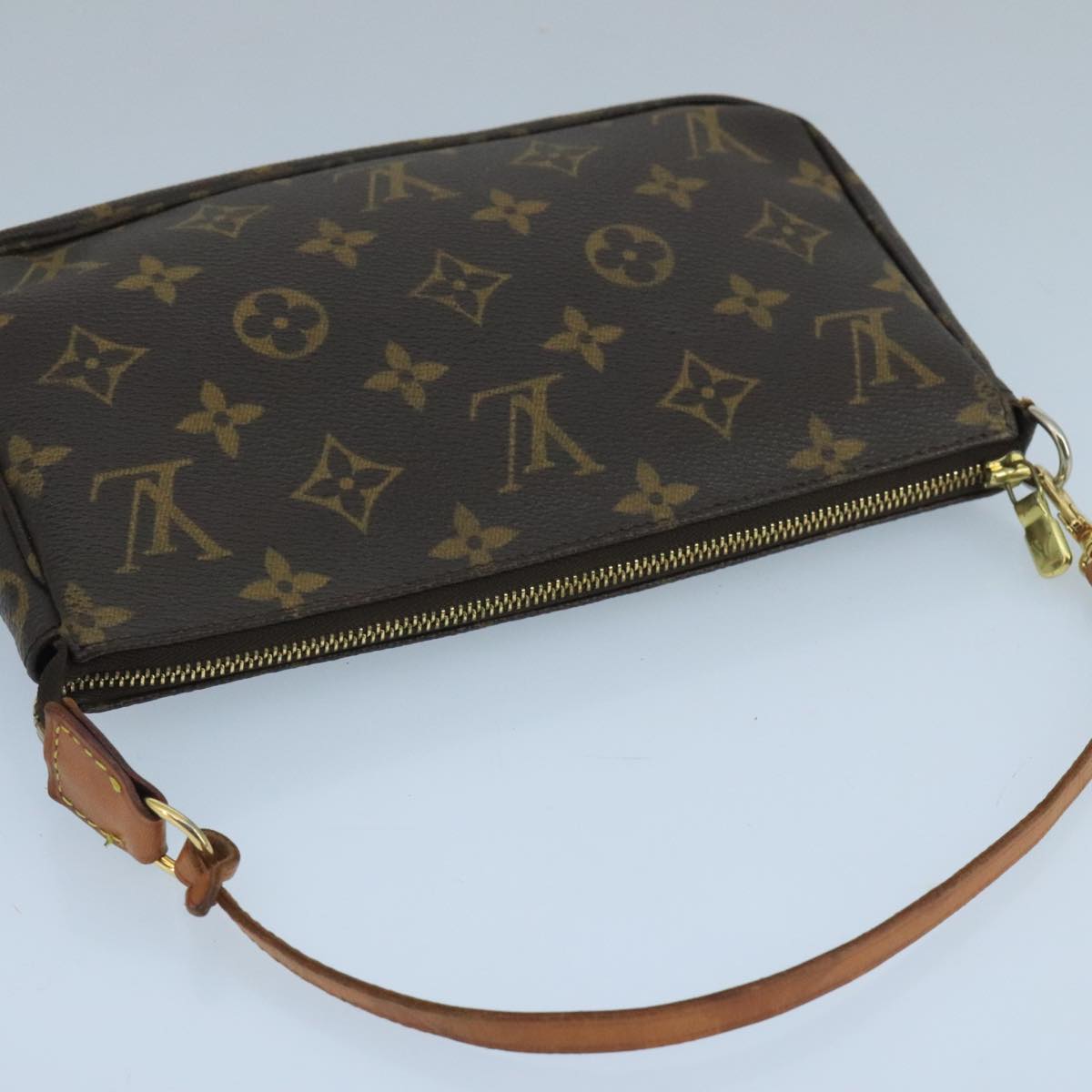 LOUIS VUITTON Monogram Pochette Accessoires Pouch M51980 LV 104671